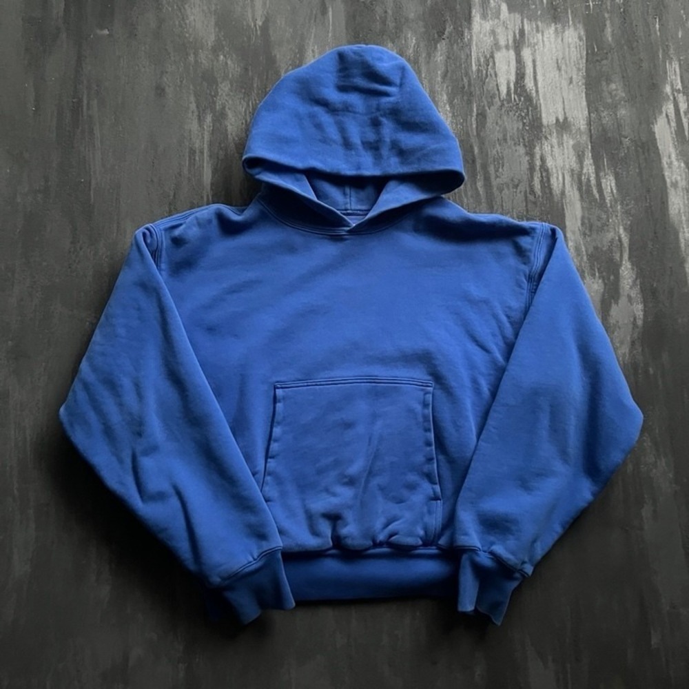 Yeezy Gap Perfect Hoodie Medium Blue Double Face Heavy Weight